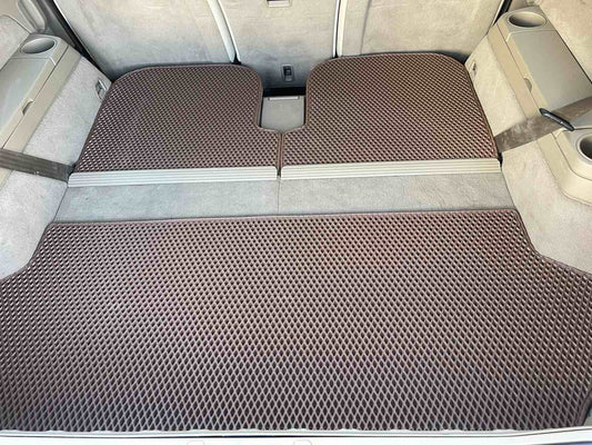 Trunk mat 3-piece (EVA, brick) for Volvo XC90 2002-2014 - image 1