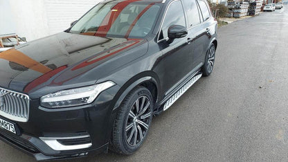 Shining side sills (2 pcs., Aluminum) for Volvo XC90 2015↗ - Reelken Auto