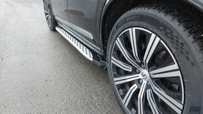 Shining side sills (2 pcs., Aluminum) for Volvo XC90 2015↗ - Reelken Auto