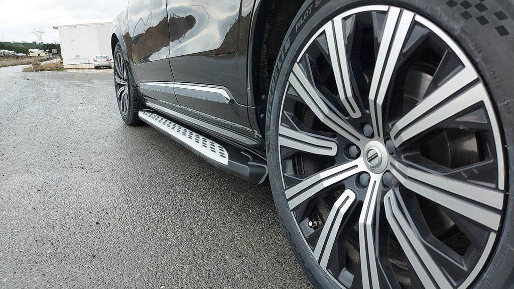 Shining side sills (2 pcs., Aluminum) for Volvo XC90 2015↗ - Reelken Auto