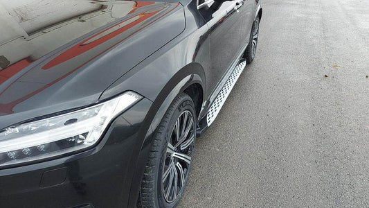 Shining side sills (2 pcs., Aluminum) for Volvo XC90 2015↗ - Reelken Auto