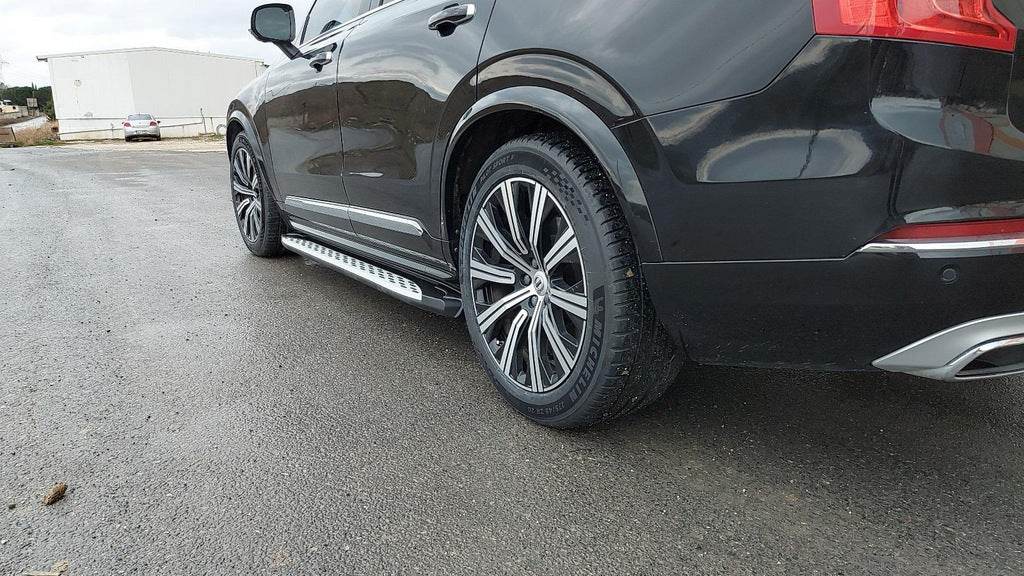 Shining side sills (2 pcs., Aluminum) for Volvo XC90 2015↗ - Reelken Auto