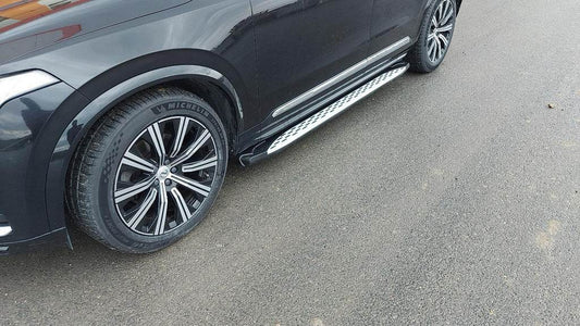 Shining side sills (2 pcs., Aluminum) for Volvo XC90 2015↗ - Reelken Auto