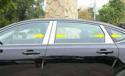 Overlays on the door posts (6 pcs., stainless steel) for Volvo S90/V90 2016↗︎ - Reelken Auto