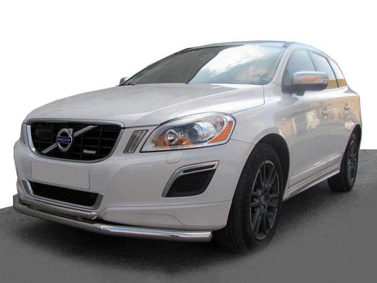 Front protection ST014 (stainless) for Volvo XC60 2009-2017 - Reelken Auto