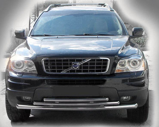 Front protection ST014-2 (stainless) for Volvo XC90 2002-2014 - Reelken Auto