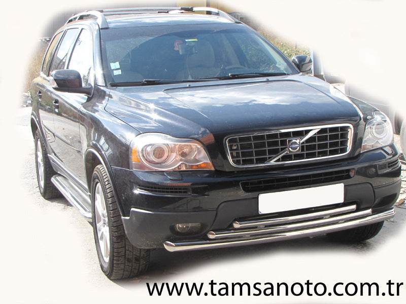 Front protection ST014-2 (stainless) for Volvo XC90 2002-2014 - Reelken Auto