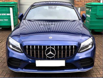 Front grill GT for Mercedes C-class W205 2014-2021 - image 2