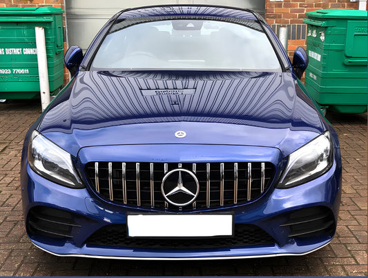 Front grill GT for Mercedes C-class W205 2014-2021 - image 2