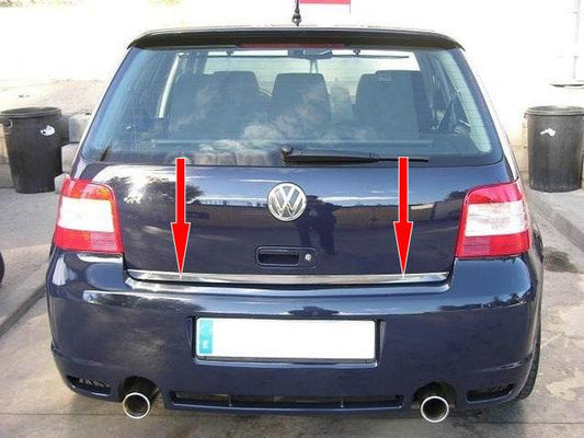 Trunk edge (stainless steel) for Volkswagen Golf 4 - Reelken Auto