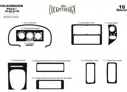 Panel overlay (1994-1999) for Volkswagen Polo 1994-2001 - image 5