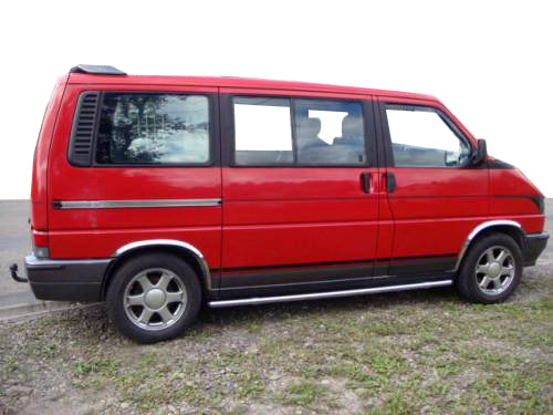 Fender flares (4 pcs, stainless steel) for Volkswagen T4 Caravelle/Multivan 1990-2003 - image 1