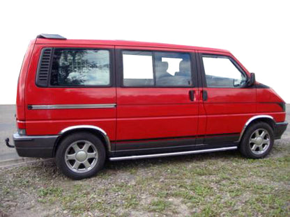 Fender flares (4 pcs, stainless steel) for Volkswagen T4 Caravelle/Multivan 1990-2003 - image 1