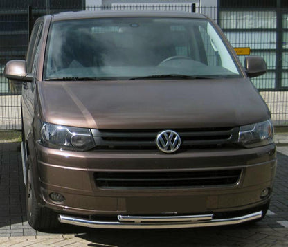 Front double bull bar 60/48mm (stainless steel) for Volkswagen T5 2010-2015 - image 1