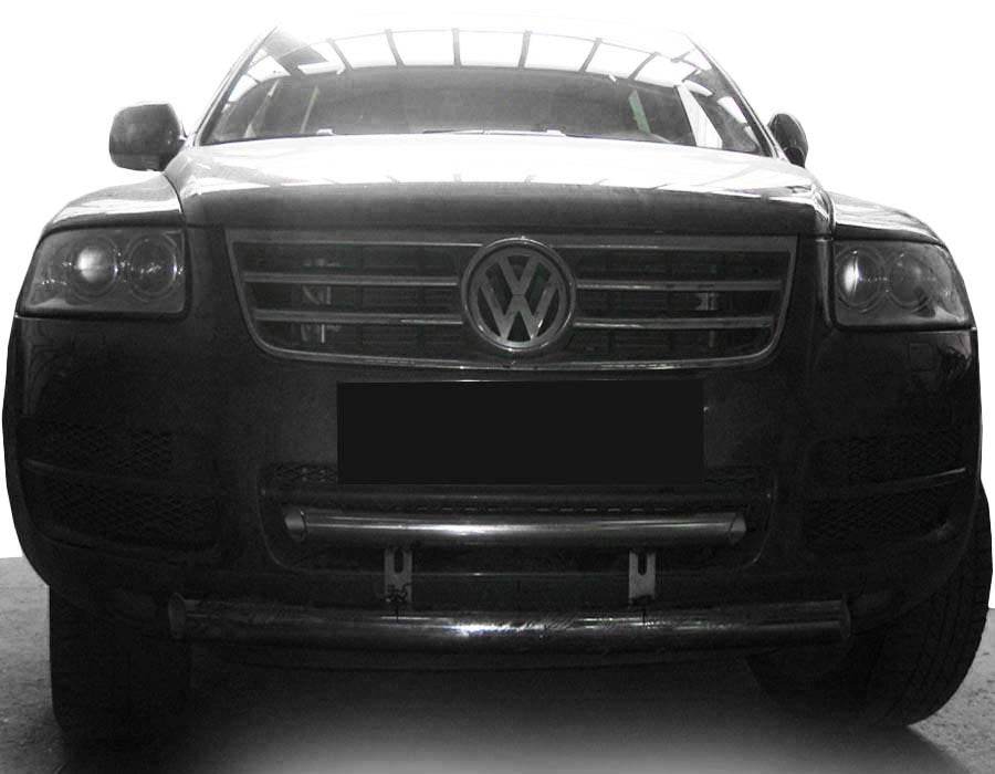 Kengurâtnik ST013 (stainless) for Volkswagen Touareg 2002-2010 - Reelken Auto