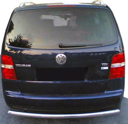 Back protection AK002 (1 piece, stainless steel) for Volkswagen Touran 2003-2010 - Reelken Auto