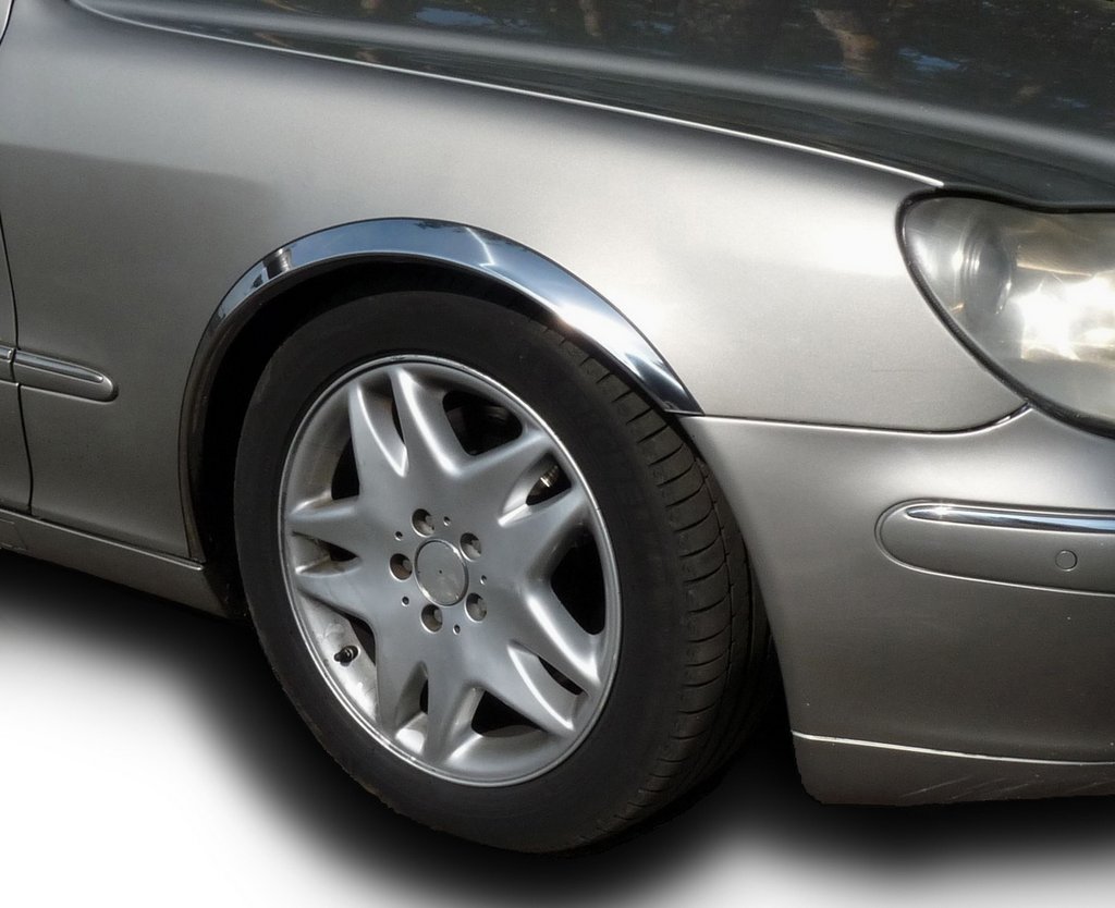 Fender flares (4 pcs, stainless steel) for Mercedes S-сlass W220 1998-2005 - image 2