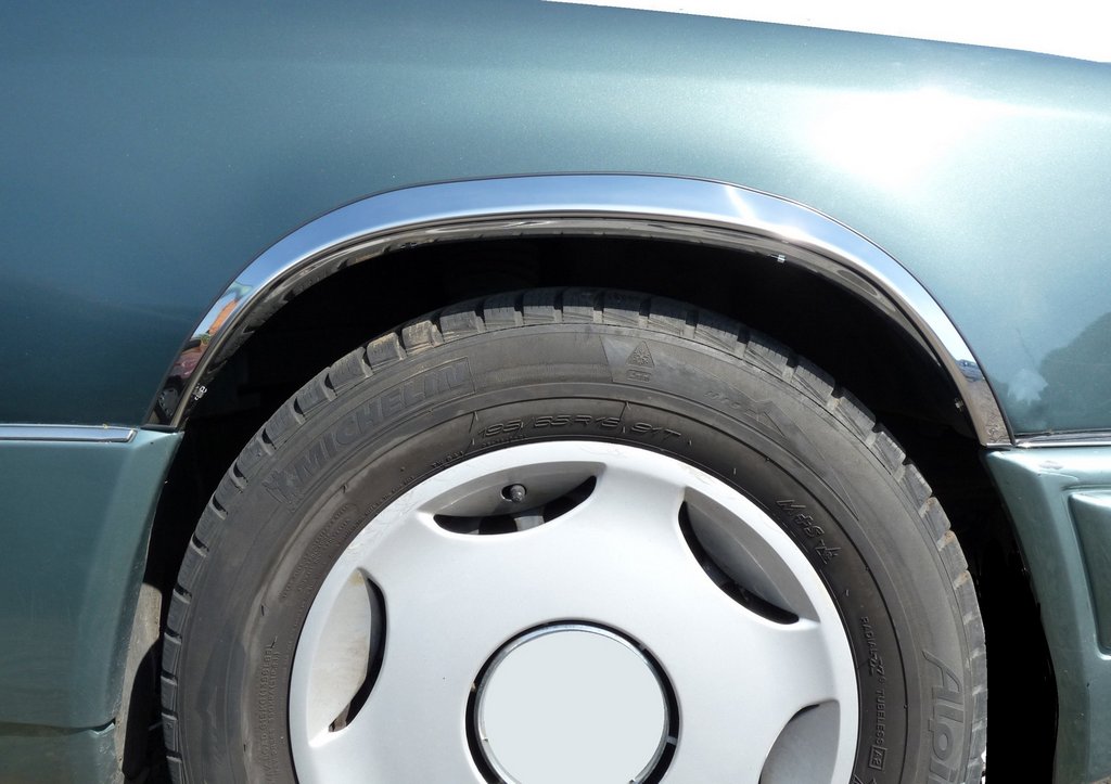 Fender Trim 1989-1995 (4 pcs, Stainless Steel) for Mercedes E-сlass W124 1984-1997 - image 3