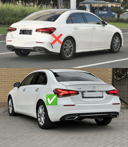 Mudguards Premium Sedan (for Base, 4 pcs.) for Mercedes A-class W177 2018↗ - Reelken Auto