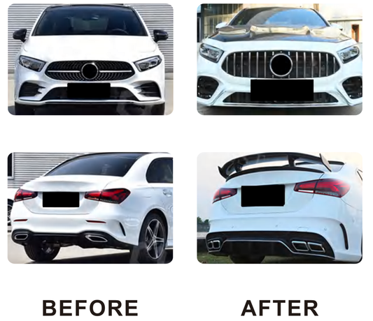 Body Kit AMG A45 (Type-B) for Mercedes A-сlass W177 2018- - image 1