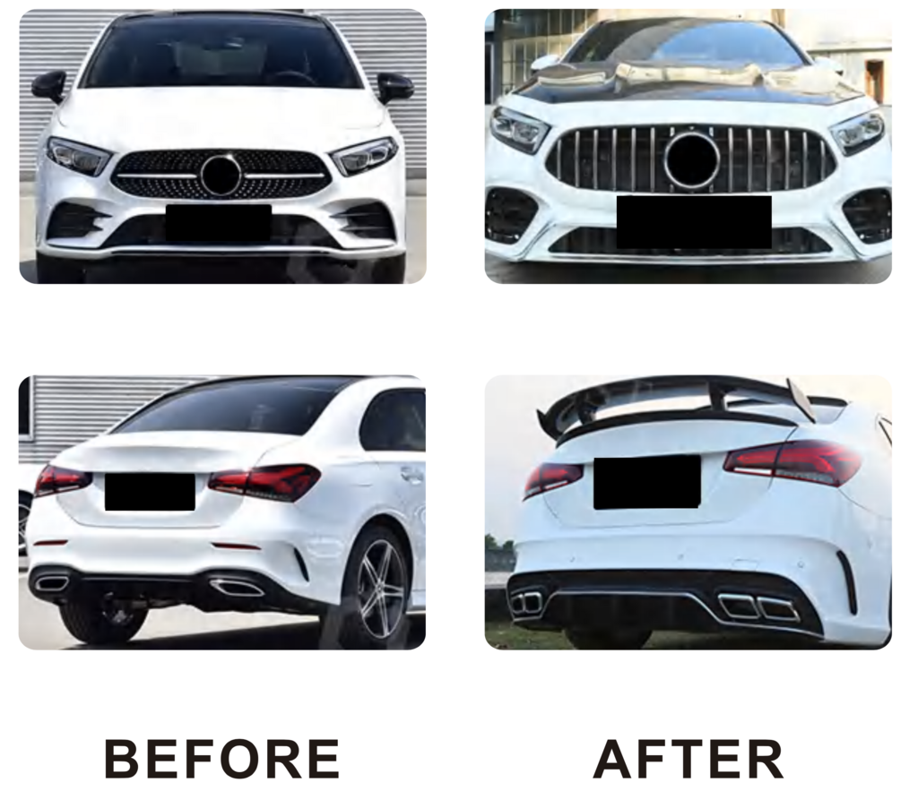 Body Kit AMG A45 (Type-B) for Mercedes A-сlass W177 2018- - image 1