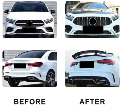 Body Kit AMG A45 (Type-B) for Mercedes A-сlass W177 2018- - image 1