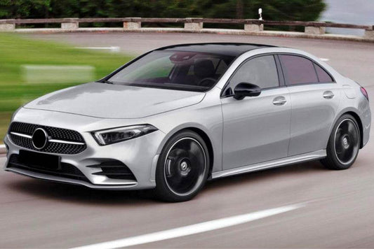 Front grill Diamond Silver (with space for the camera) for Mercedes A-class W177 2018↗ - Reelken Auto