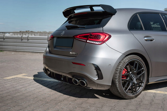 Rear diffuser with nozzles (A45 HB Design) for Mercedes A-class W177 2018↗ - image 1