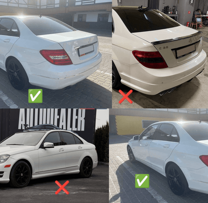 Mud guards under the original 2011-2014 (4-piece) for Mercedes C-class W204 2007-2015 - Reelken Auto