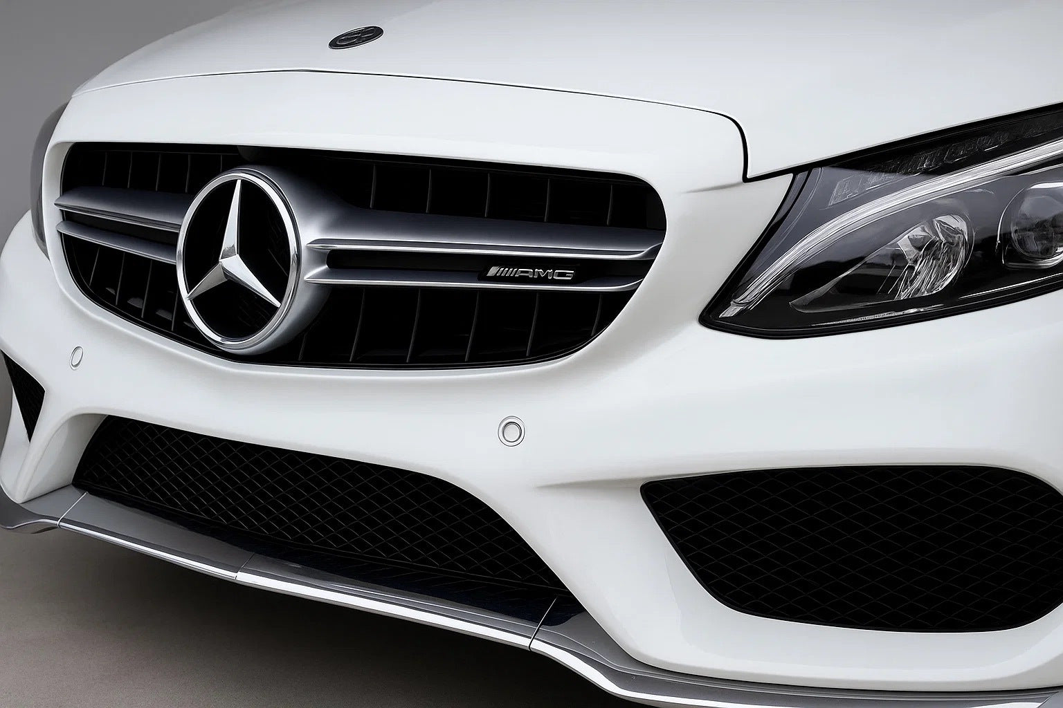 Front Grille C63-Design (for Avantgarde/AMG-Line/C43 AMG) for Mercedes C-сlass W205 2014-2021 - image 1