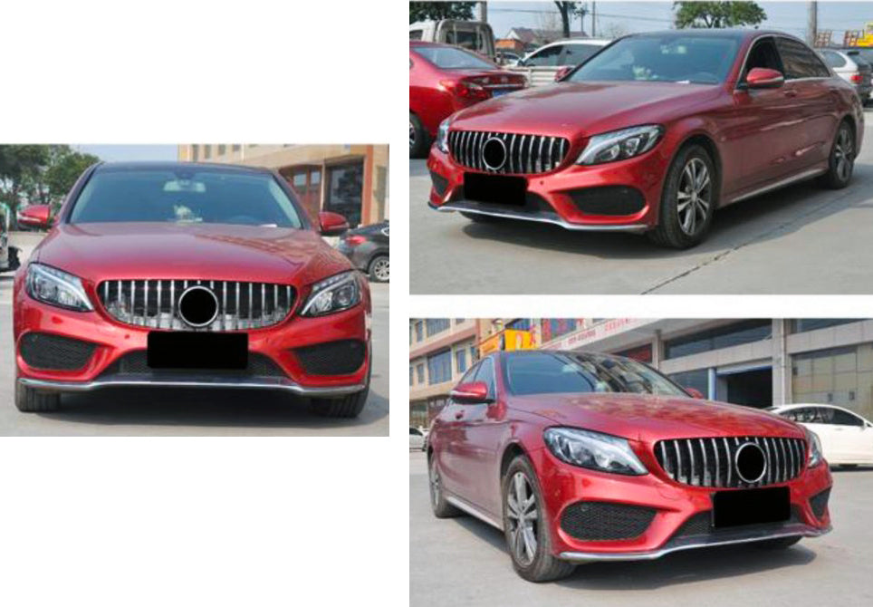 Front grill GT for Mercedes C-class W205 2014-2021 - image 9