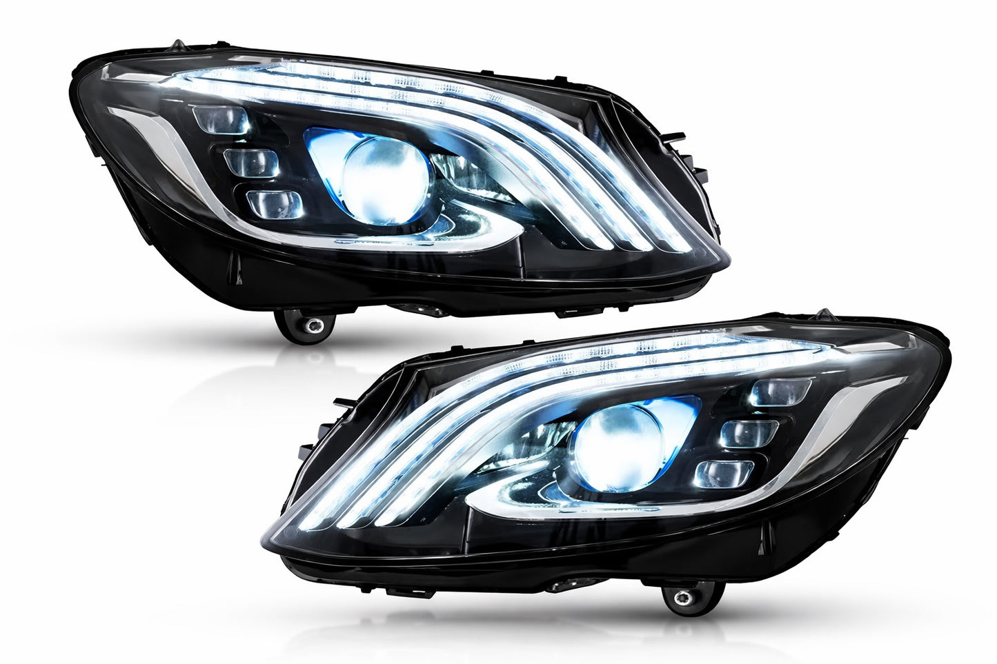 Front Headlights Maybach (2 pcs) for Mercedes C-сlass W205 2014-2021 - image 3