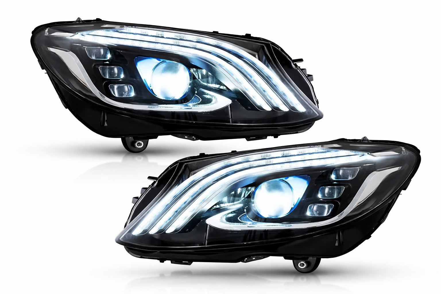 Front Headlights Maybach (2 pcs) for Mercedes C-сlass W205 2014-2021 - image 3