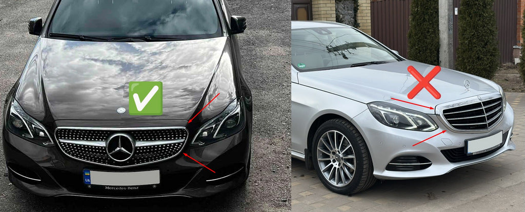 Front Grille Diamond Black (for Avantgarde and AMG-Line, 2013-2016) for Mercedes E-сlass W212 2009-2016 - image 6