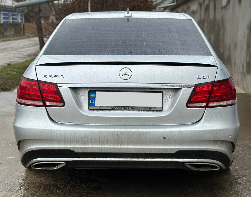 Spoiler LIP (Sunplex, black) (130.5cm* 5.8cm) for Mercedes E-class W212 2009-2016 - Reelken Auto