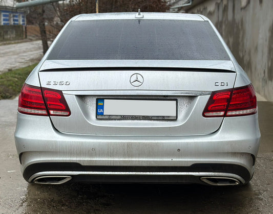 Lip Spoiler (Sunplex, Black) (130.5cm x 5.8cm) for Mercedes E-сlass W212 2009-2016 - image 2