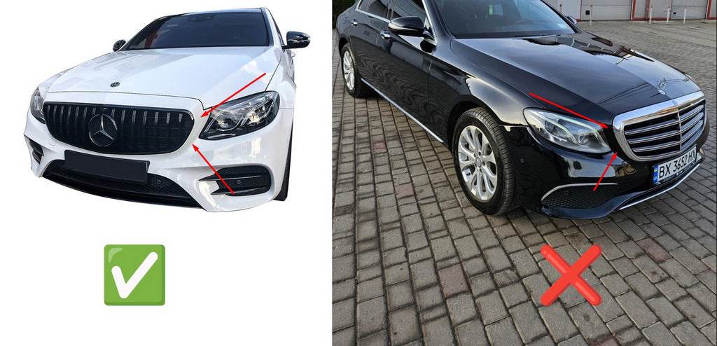 GT Panamericana front grill (for Avantgarde 2016-2019) for Mercedes E-class W213 2016-2023 - Reelken Auto