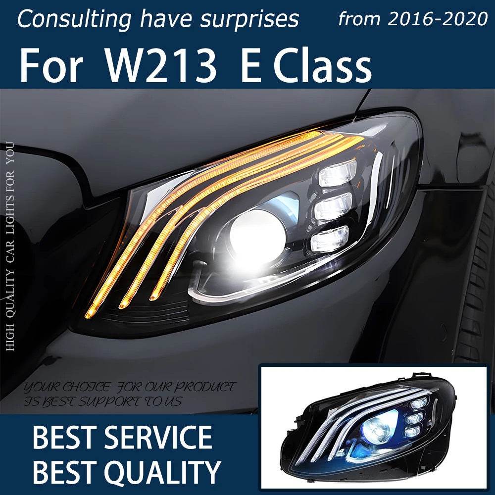 Maybach headlights (2 pcs, LED) for Mercedes E-class W213 2016-2023 - Reelken Auto