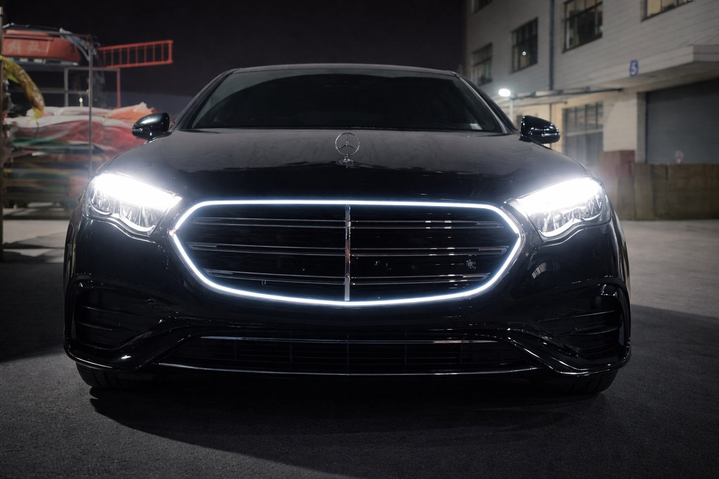Front Grille in W223 AMG-Line Style with LED for Mercedes E-сlass W214 2023- - image 1