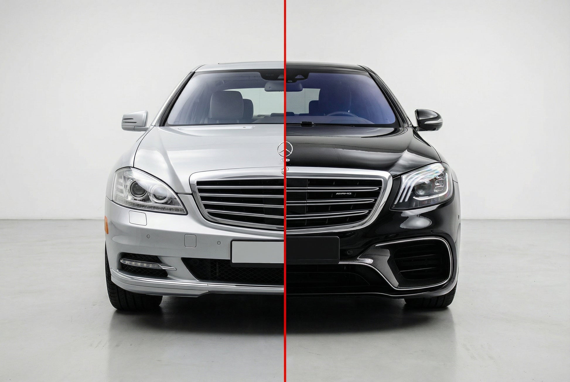 Facelift Body Kit to W222 AMG S63 for Mercedes S-сlass W221 2005-2013 - image 1