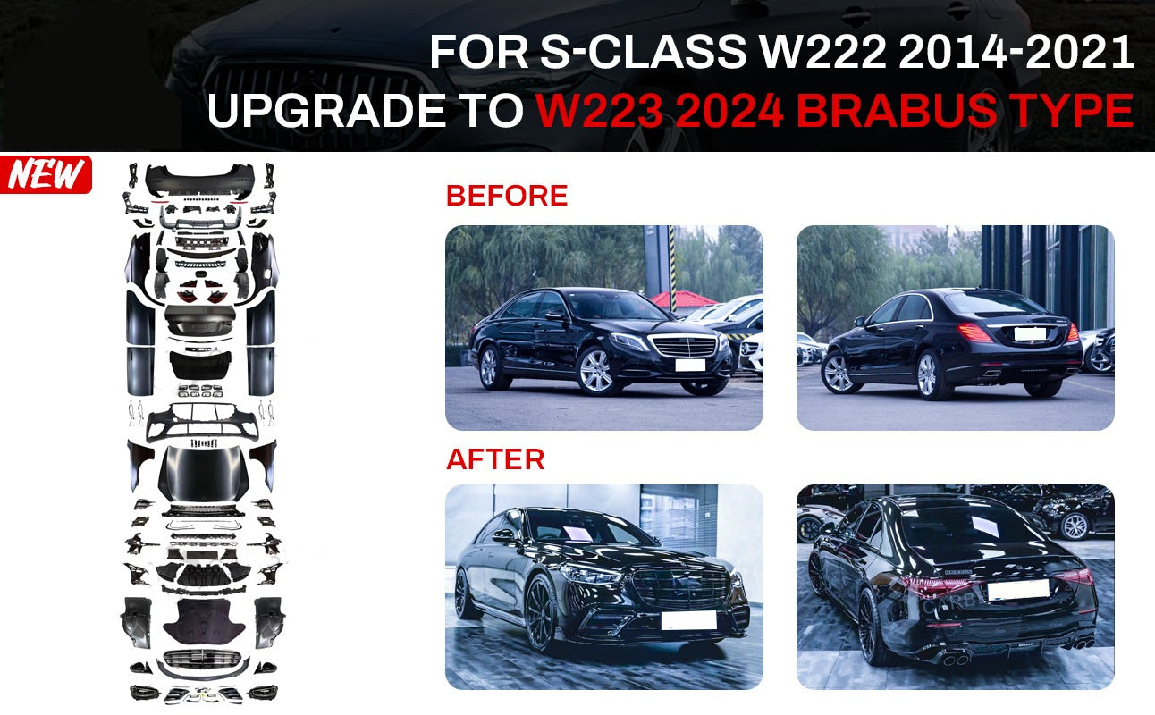 Facelift Kit to W223 BRB (with door handles and inserts) for Mercedes S-сlass W222 2013-2022 - image 1