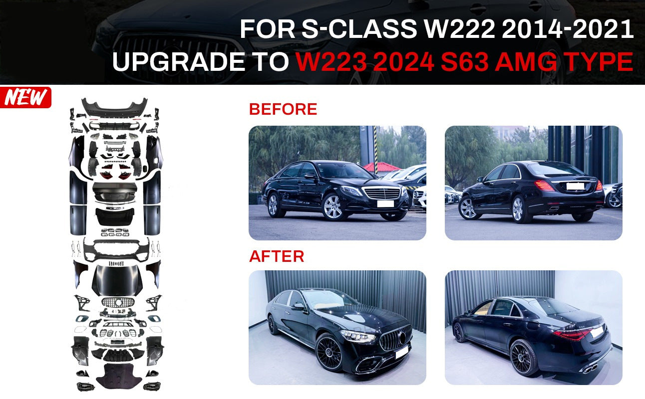 Facelift Kit to W223 S63 AMG (with door handles and inserts) for Mercedes S-сlass W222 2013-2022 - image 1