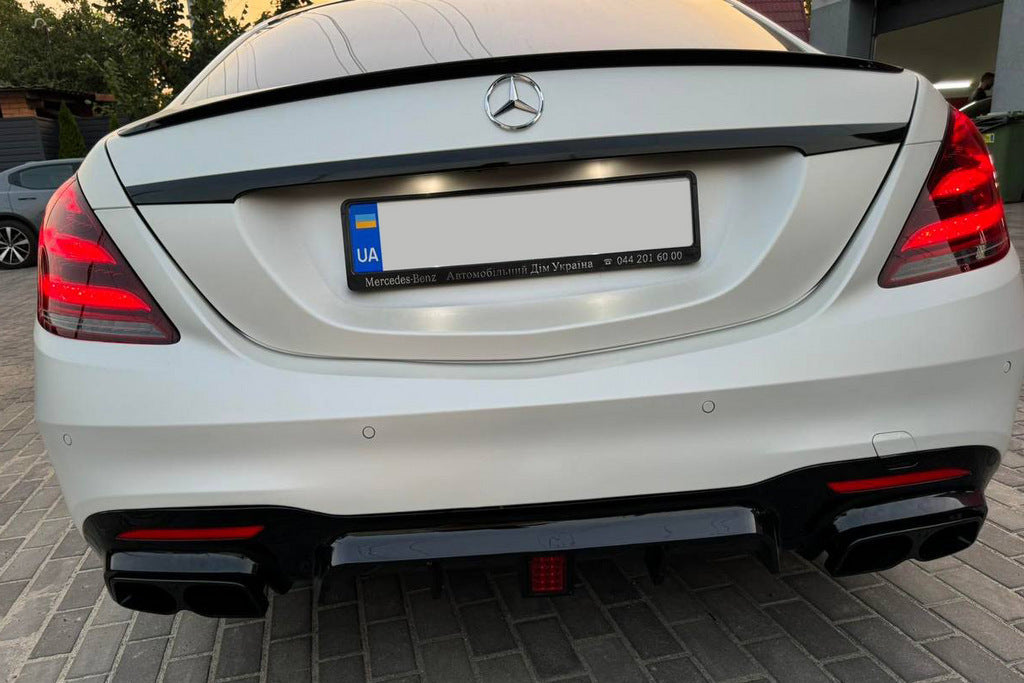 BRB rear diffuser (paintable, 2018+) for Mercedes S-class W222 - image 5