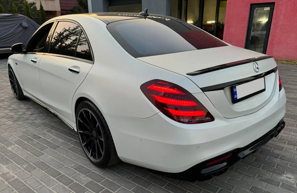 Rear Diffuser BRB (primed, 2018+) for Mercedes S-сlass W222 2013-2022 - image 3
