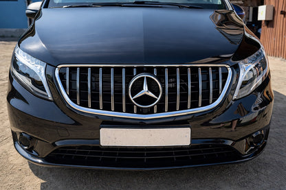 Front Grille GT Panamericana Chrome (2014-2023 for Vito W447) for Mercedes Vito/V-class W447 2014- - image 1