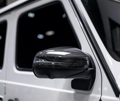 Carbon Mirror Covers (2 pcs) for Mercedes G сlass W463 2018-2024 - image 1
