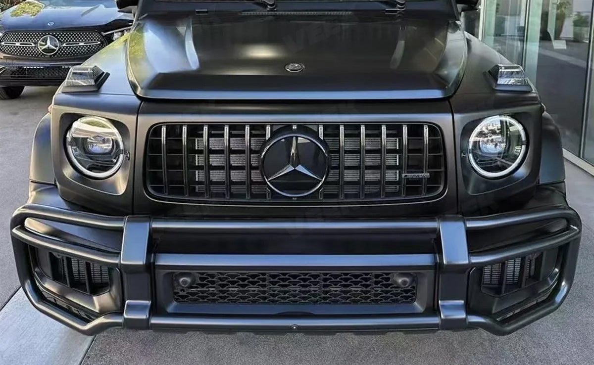 Front bumper guard with grille (for AMG G63) for Mercedes G сlass W465 2025- - image 1
