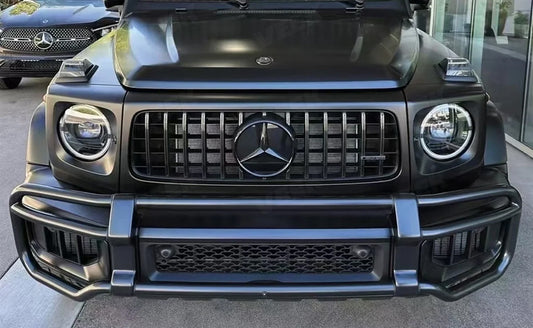 Front bumper guard with grille (for AMG G63) for Mercedes G сlass W465 2025- - image 1