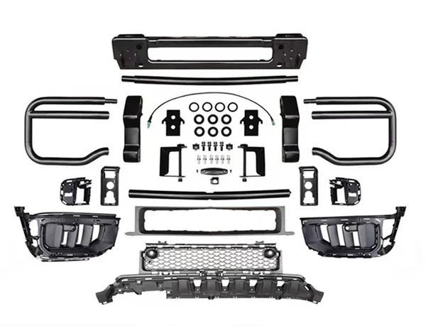 Front bumper guard with grille (for AMG G63) for Mercedes G сlass W465 2025- - image 3