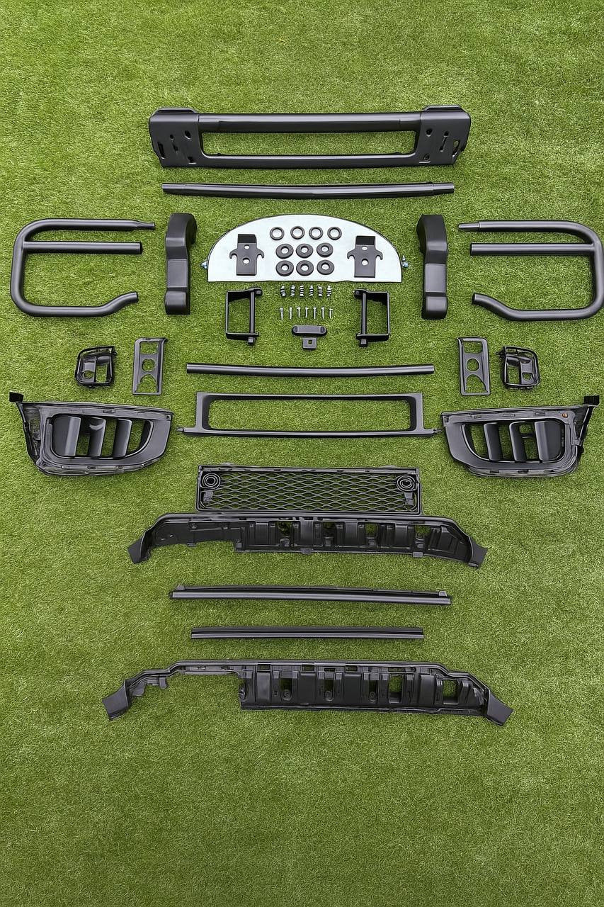 Front bumper guard with grille (for AMG G63) for Mercedes G сlass W465 2025- - image 2